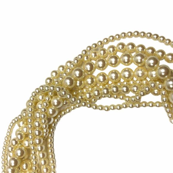 Carolee Torsade Multi-strand Pearl Necklace Diana style - Picture 3 of 8